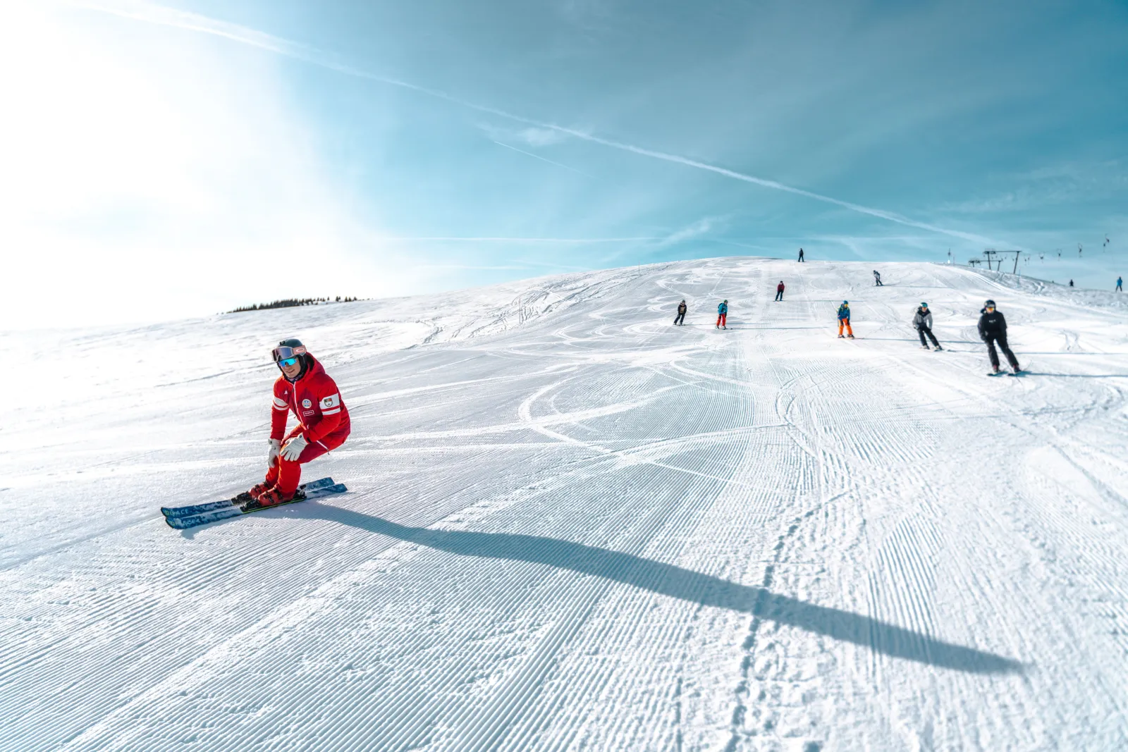 Skiing adventure showcase